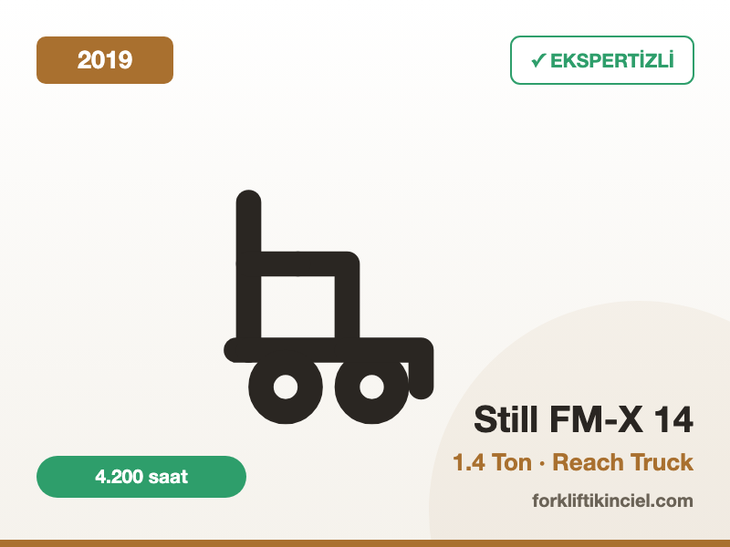 Still FM-X 14 · 1.4 Ton Reach Truck 1.400 kg forklift